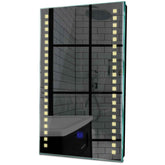 Specchio LED Verticale | Pulsante touch | Luce bianca calda - Reyze Serie Minimal Modello 6